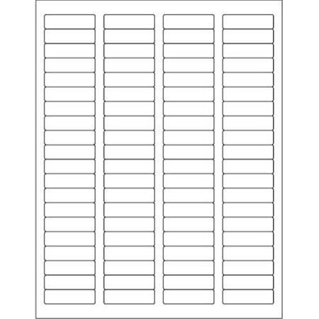 Officespace 1.75 x 0.5 in. White Rectangle Laser Labels, 8000PK OF2536960